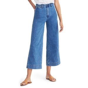 Madewell Emmett Crop Wide Leg Jeans 25